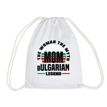 Bulgarian Bulgaria Bulgarian Flag Mothers Day - Drawstring Bag - white - Front