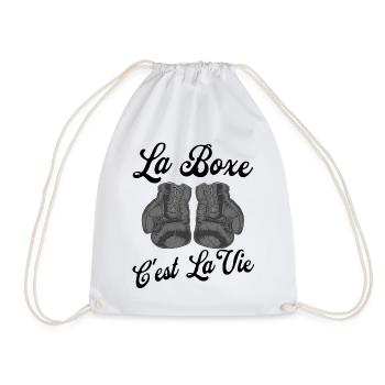 La boxe, c'est la vie.. - Sac de sport léger - blanc - Devant