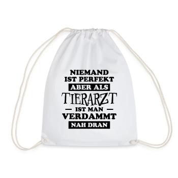 Tierarzt Lustige Spruch Beruf Tierarzt Geschenk - Turnbeutel - Weiß - Vorne