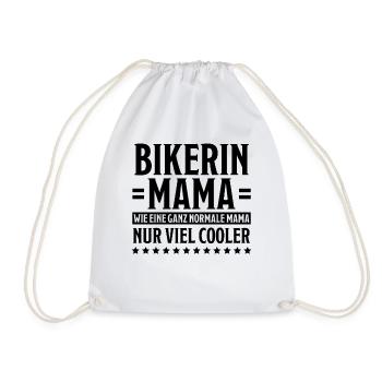 Bikerin Spruch Motorrad Lustiges Bikerin Geschenk - Turnbeutel - Weiß - Vorne