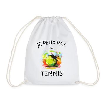 JE PEUX PAS JE AI TENNIS - Sac de sport léger - blanc - Devant