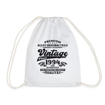 30. Geburtstag Vintage Februar Jahrgang 1994 - Turnbeutel - Weiß - Vorne