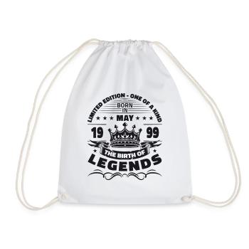 Anniversaire 1999 Mai 1999 Millésime 1999 Légende 99 - Sac de sport léger - blanc - Devant