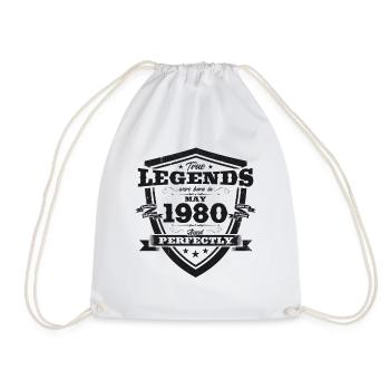 Légende Mai 1980 Millésime 1980 Anniversaire 1980 - Sac de sport léger - blanc - Devant