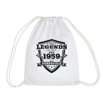 Légende Mai 1959 Millésime 1959 Anniversaire 1959 - Sac de sport léger - blanc - Devant
