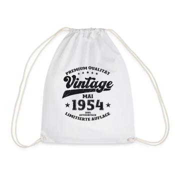Millésime Mai 1954 Cru 1954 Anniversaire 1954 - Sac de sport léger - blanc - Devant