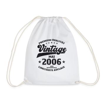 Millésime Mai 2006 Millésime 2006 Anniversaire 2006 - Sac de sport léger - blanc - Devant