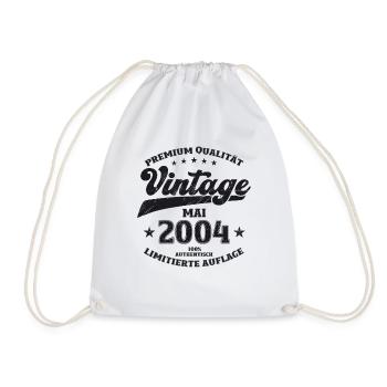 Vintage Mai 2004 Jahrgang 2004 Geburtstag 2004 - Turnbeutel - Weiß - Vorne