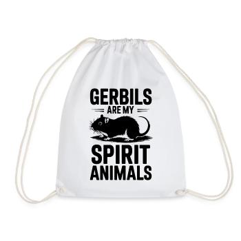 Amour Gerbille Dire Racing Rat Gerbil Cadeau - Sac de sport léger - blanc - Devant