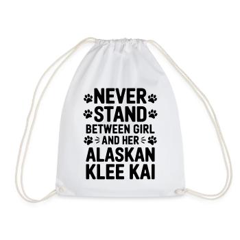 Trèfle d’Alaska Kai disant Clover Kai d’Alaska Cadeau - Sac de sport léger - blanc - Devant