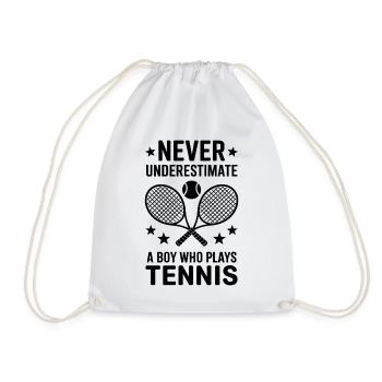 Tennis Dire Garçons Drôle Tennis Cadeau - Sac de sport léger - blanc - Devant