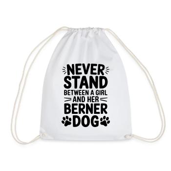 Bouvier bernois Dicton bouvier bernois - Sac de sport léger - blanc - Devant