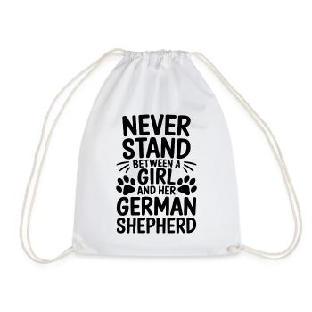 German Shepherd Saying German Shepherd Gift - Drawstring Bag - white - Front