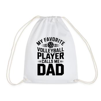 Volleyball Spruch Lustiges Volleyball Geschenk - Turnbeutel - Weiß - Vorne