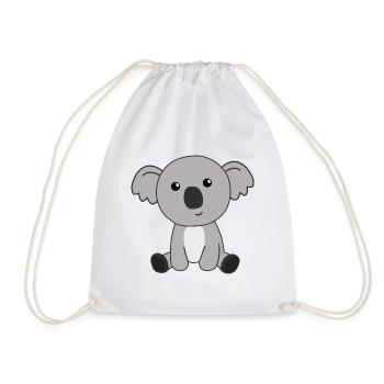 Koala animaux mignons pour les enfants mignons petits animaux - Sac de sport léger - blanc - Devant