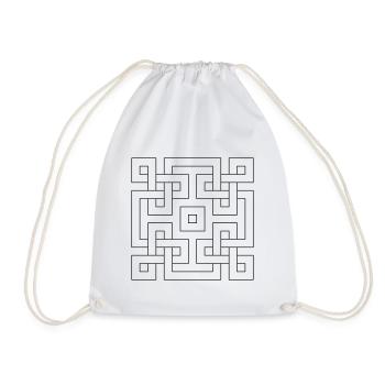 mystical ornament - Drawstring Bag - white - Front