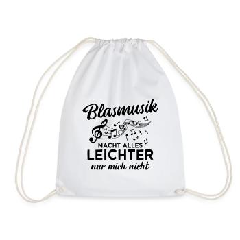 Blasmusik Blaskapelle Blasorchester Musik - Turnbeutel - Weiß - Vorne
