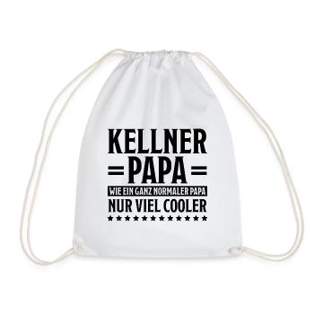 Kellner Lustige Spruch Service Restaurant Geschenk - Turnbeutel - Weiß - Vorne