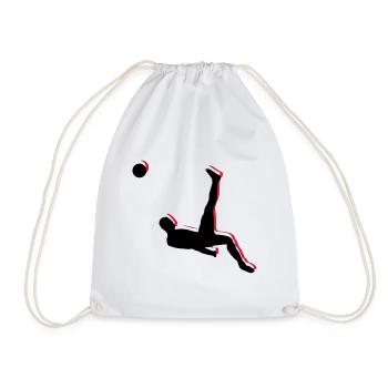 Soccer Overhead Kick Sports - Drawstring Bag - white - Front