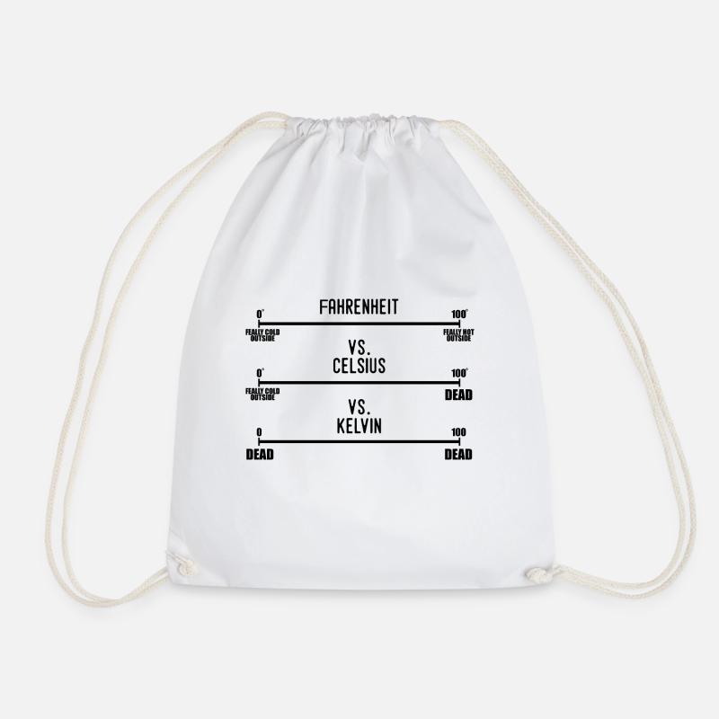 Science Humour Chemistry Thermodynamics Joke Funny - Drawstring Bag - white