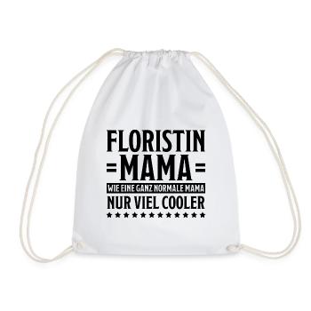 Floristin Witz Spruch Floristik Floristin Geschenk - Turnbeutel - Weiß - Vorne