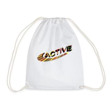 Active - from Abstractterry - Drawstring Bag - white - Front