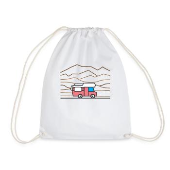 Alcôve Camping Camper - Sac de sport léger - blanc - Devant
