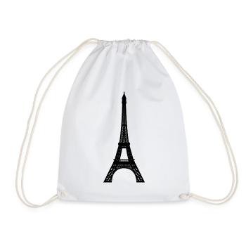 Eiffel tower - Drawstring Bag - white - Front