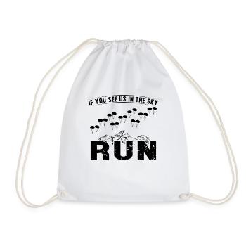 Parachutistes If You See Us In The Sky Run - Sac de sport léger - blanc - Devant