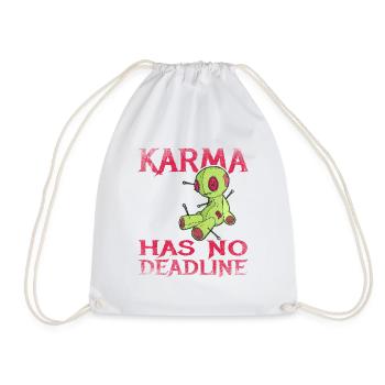 Karma n’a pas de date limite - Sac de sport léger - blanc - Devant