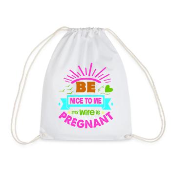 Mère Enceinte Bébé Nourrisson T-shirt Maman - Sac de sport léger - blanc - Devant