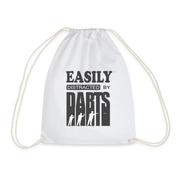 Dart cool dicton Facilement distrait par les fléchettes - Sac de sport léger - blanc - Devant