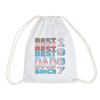 Meilleur papa du monde depuis 1987 Fête des Pères - Sac de sport léger - blanc - Devant