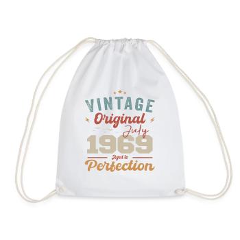 Juillet 1969 Anniversaire Juillet 1969 Original 1969 Juillet - Sac de sport léger - blanc - Devant
