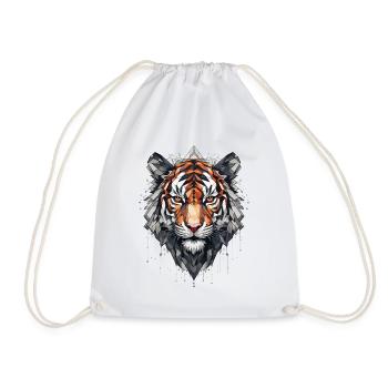 Tiger - Turnbeutel - Weiß - Vorne