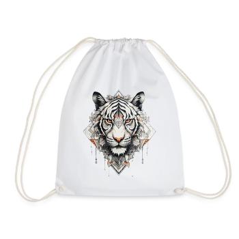 Tiger - Turnbeutel - Weiß - Vorne