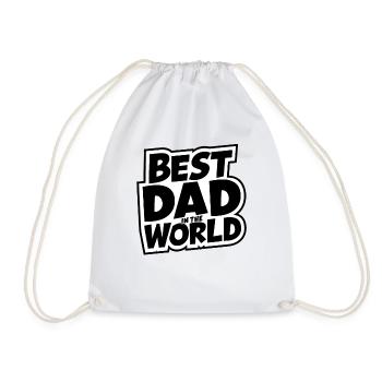 Bester Papa für immer zum Vatertag od. Geburtstag - Turnbeutel - Weiß - Vorne
