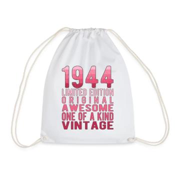 Edition limitée depuis 1944 Anniversaire Millésime 1944 - Sac de sport léger - blanc - Devant