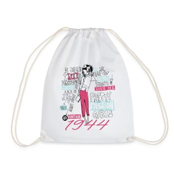 Millésime 1944 Cadeau Anniversaire 1944 Fille 1944 - Sac de sport léger - blanc - Devant