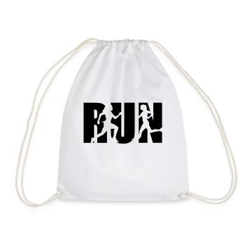 Running Woman, runner, run - Sac de sport léger - blanc - Devant