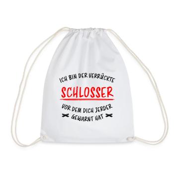 Schlosser Beruf Lustiger Spruch Schloss Geschenk - Turnbeutel - Weiß - Vorne
