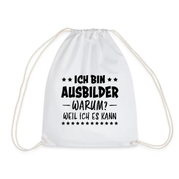 Ausbilder Beruf Lustiger Spruch Ausbilder Geschenk - Turnbeutel - Weiß - Vorne