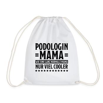Podologin Spruch Fußpflegerin Podologin Geschenk - Turnbeutel - Weiß - Vorne