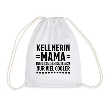 Kellnerin Spruch Kellner Beruf Kellnerin Geschenk - Turnbeutel - Weiß - Vorne