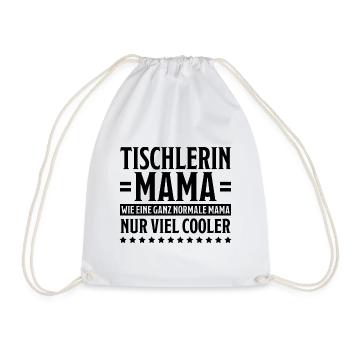 Tischlerin Spruch Schreinerin Tischlerin Geschenk - Turnbeutel - Weiß - Vorne