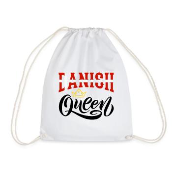 Danish Queen Denmark Danish Denmark Flag - Drawstring Bag - white - Front