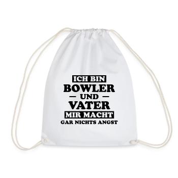 Bowling Spruch Bowlingspieler Fun Bowler Geschenk - Turnbeutel - Weiß - Vorne
