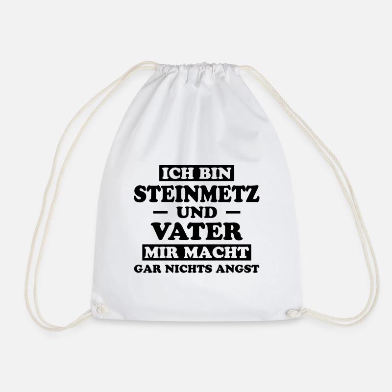 Steinmetz Lustiger Spruch Kunst Steinmetz Geschenk - Turnbeutel - Weiß