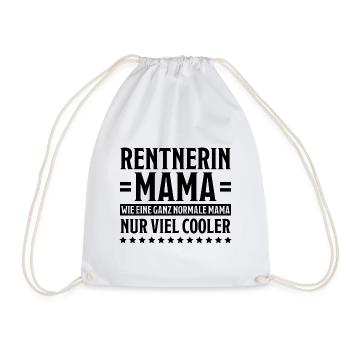 Rentnerin Spruch Ruhestand Oma Rentnerin Geschenk - Turnbeutel - Weiß - Vorne