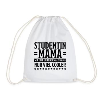 Studentin Spruch Universität Studentin Geschenk - Turnbeutel - Weiß - Vorne